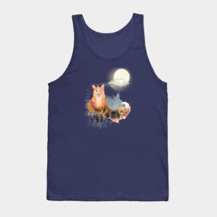 Moon light fox Tank Top